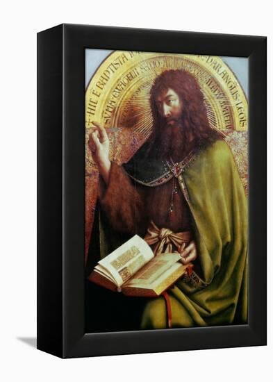 John the Baptist-Jan van Eyck-Framed Premier Image Canvas