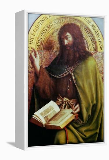 John the Baptist-Jan van Eyck-Framed Premier Image Canvas