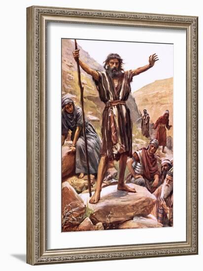 John the Baptist-Harold Copping-Framed Giclee Print