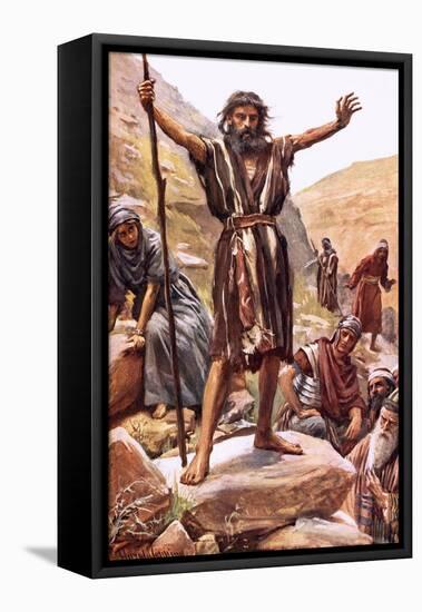 John the Baptist-Harold Copping-Framed Premier Image Canvas