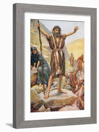 John the Baptist-Harold Copping-Framed Giclee Print