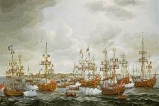 The Landing of Princess Charlotte at Harwich in 1761, 1762-John the Elder Cleveley-Giclee Print