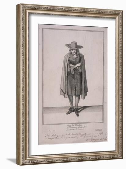 John the Quaker, Cries of London-Marcellus Laroon-Framed Giclee Print