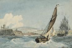 'Third Rates in a Rough Sea', 1793 (Oil on Canvas)-John Thomas Serres-Giclee Print