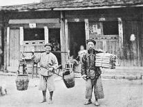 The Abbot and Monks of Kushan Monastery, C.1867-72-John Thomson-Framed Photographic Print