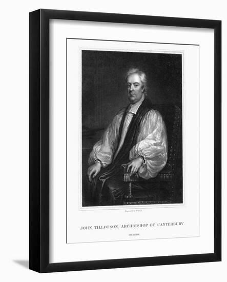 John Tillotson, Archbishop of Canterbury-W Holl-Framed Giclee Print