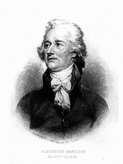 Alexander Hamilton, Engraved by Albert Rosenthal, 1888 (Engraving