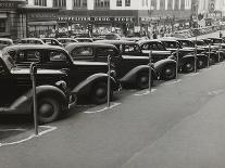 Cars Parked on Street-John Vachon-Photographic Print