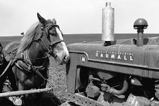 Horse and Tractor-John Vachon-Photographic Print
