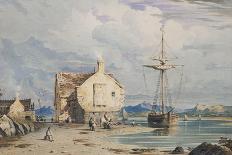 Tegwin Ferry with Snowdon in the Distance, from Near Harlech, North Wales, 1826-John Varley-Giclee Print