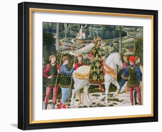 John VII Palaeologus, Eastern Roman Emperor, as One of the Three Kings-Benozzo di Lese di Sandro Gozzoli-Framed Giclee Print