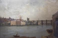 Quayside, Newcastle Upon Tyne, 1886-John Wallace-Giclee Print