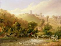 Mill Stream at Pynes - Exeter Water Company Works, 1862-John Wallace Tucker-Framed Giclee Print