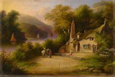 On the River Dart Between Totnes and Dartmouth, 1869-John Wallace Tucker-Framed Premier Image Canvas