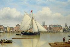 The 'William Lee' at the Mouth of the Humber Dock, Hull, or the Return of the 'William Lee', 1839-John Ward-Giclee Print