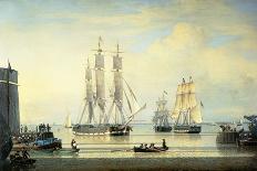 The 'William Lee' at the Mouth of the Humber Dock, Hull, or the Return of the 'William Lee', 1839-John Ward-Giclee Print