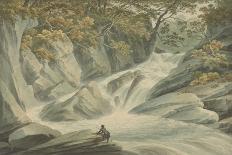 Hafod: Upper Part of the Cascade, 1793-John Warwick Smith-Giclee Print