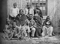 A group of some of the last of the Tasmanians in European dress, 1902-John Watt Beattie-Framed Photographic Print