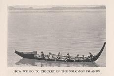 How We Go to Cricket in the Solomon Islands, 1912-John Watt Beattie-Laminated Giclee Print