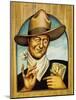 John Wayne, 1997 (Acrylic on Illustration Board)-Anita Kunz-Mounted Giclee Print