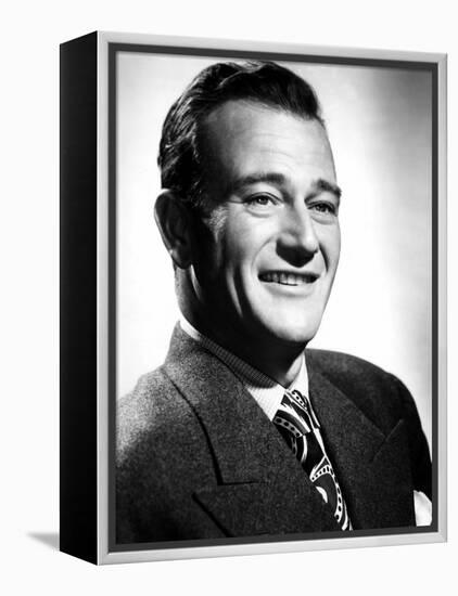 John Wayne, Academy Award Winning Actor, 1944-null-Framed Stretched Canvas
