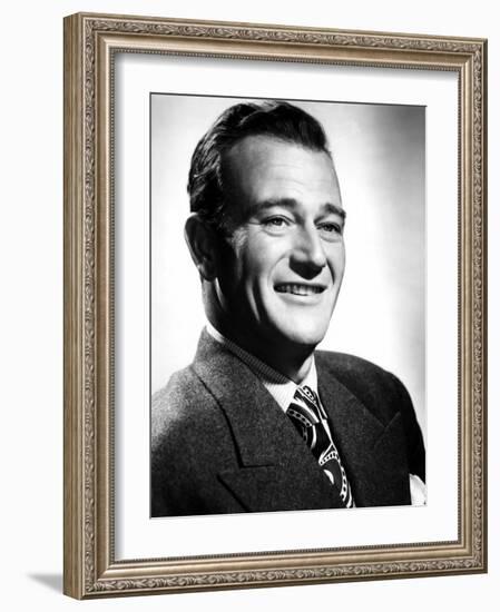 John Wayne, Academy Award Winning Actor, 1944-null-Framed Photo