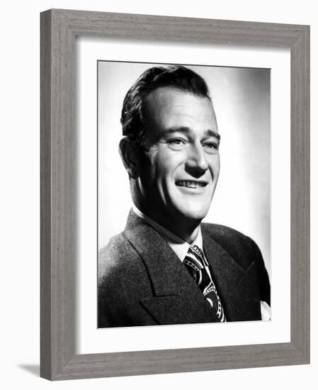 John Wayne, Academy Award Winning Actor, 1944-null-Framed Photo