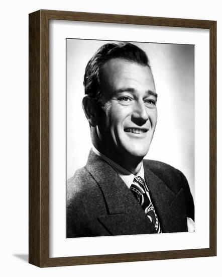 John Wayne, Academy Award Winning Actor, 1944-null-Framed Photo