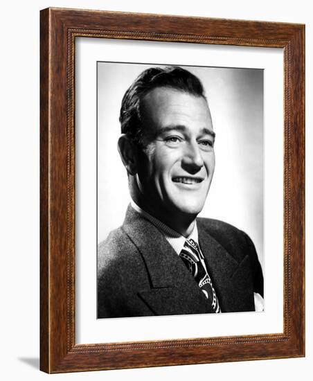 John Wayne, Academy Award Winning Actor, 1944-null-Framed Photo