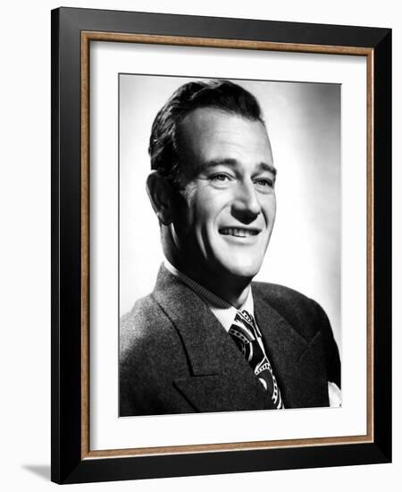 John Wayne, Academy Award Winning Actor, 1944-null-Framed Photo