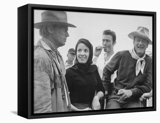 John Wayne, Richard Widmark, Laurence Harvey, Linda Cristal, The Alamo, 1960-null-Framed Premier Image Canvas