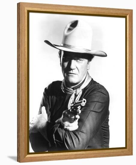 John Wayne, The Man Who Shot Liberty Valance (1962)-null-Framed Stretched Canvas