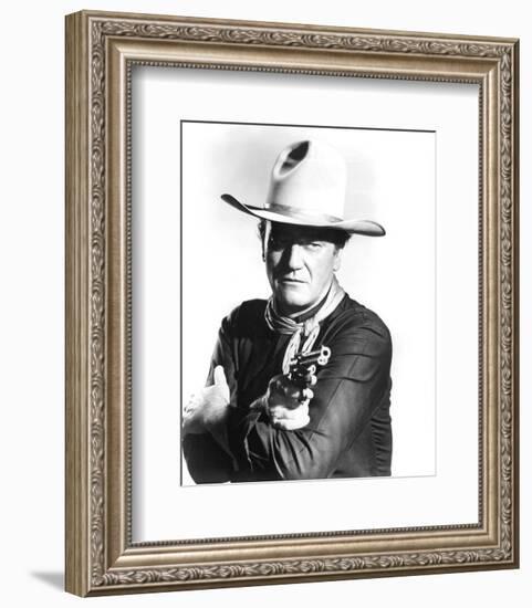 John Wayne, The Man Who Shot Liberty Valance (1962)-null-Framed Photo