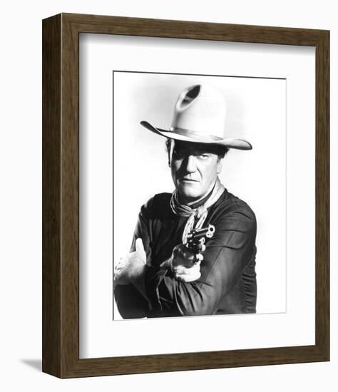 John Wayne, The Man Who Shot Liberty Valance (1962)-null-Framed Photo