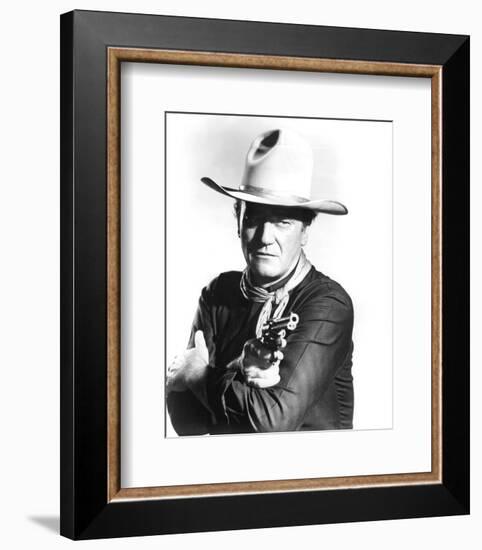 John Wayne, The Man Who Shot Liberty Valance (1962)-null-Framed Photo