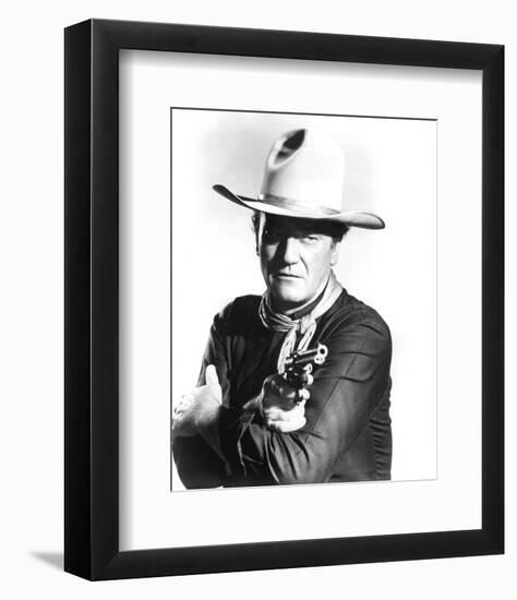 John Wayne, The Man Who Shot Liberty Valance (1962)-null-Framed Photo