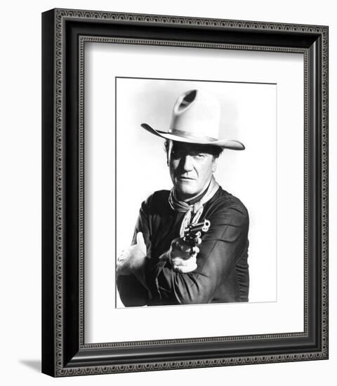 John Wayne, The Man Who Shot Liberty Valance (1962)-null-Framed Photo