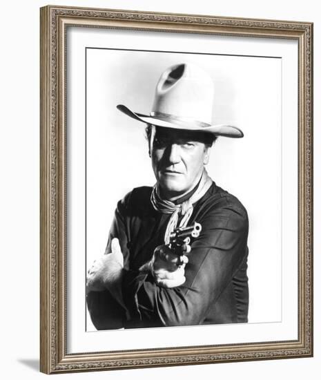 John Wayne, The Man Who Shot Liberty Valance (1962)-null-Framed Photo