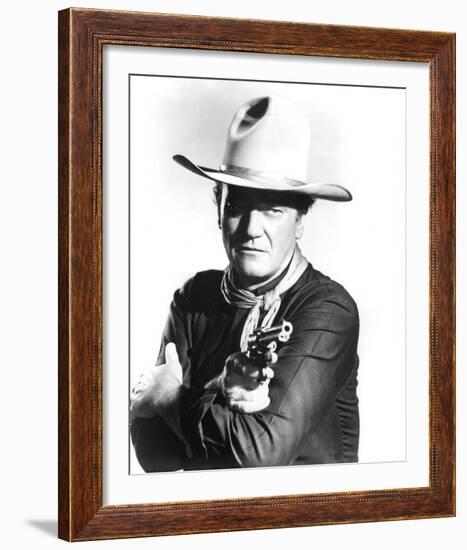 John Wayne, The Man Who Shot Liberty Valance (1962)-null-Framed Photo