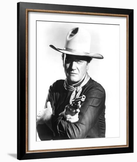 John Wayne, The Man Who Shot Liberty Valance (1962)-null-Framed Photo