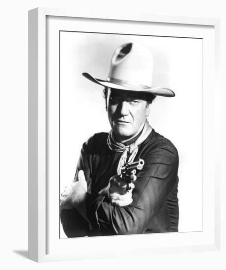 John Wayne, The Man Who Shot Liberty Valance (1962)-null-Framed Photo