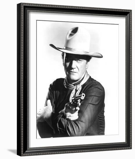 John Wayne, The Man Who Shot Liberty Valance (1962)-null-Framed Photo