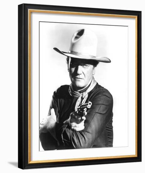 John Wayne, The Man Who Shot Liberty Valance (1962)-null-Framed Photo