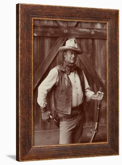 John Wayne-Bob Willoughby-Framed Art Print