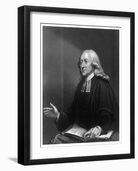 John Wesley, 18th Century English Non-Conformist Preacher-W Holl-Framed Giclee Print