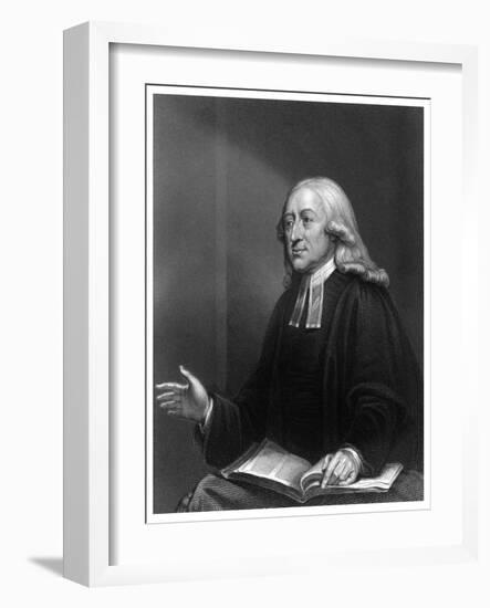 John Wesley, 18th Century English Non-Conformist Preacher-W Holl-Framed Giclee Print
