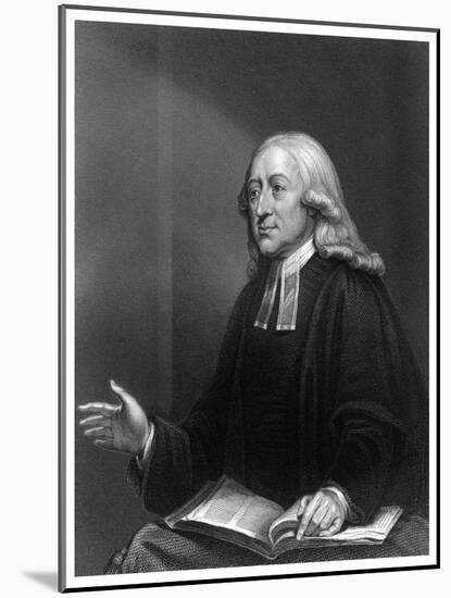 John Wesley, 18th Century English Non-Conformist Preacher-W Holl-Mounted Giclee Print