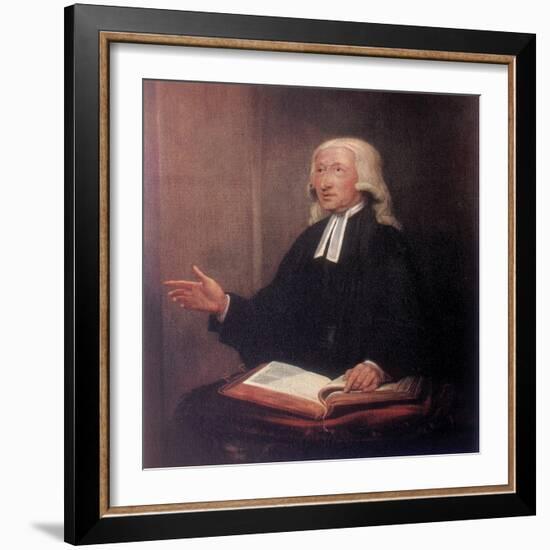 John Wesley, 18th Century English Non-Conformist Preacher-William Hamilton-Framed Giclee Print