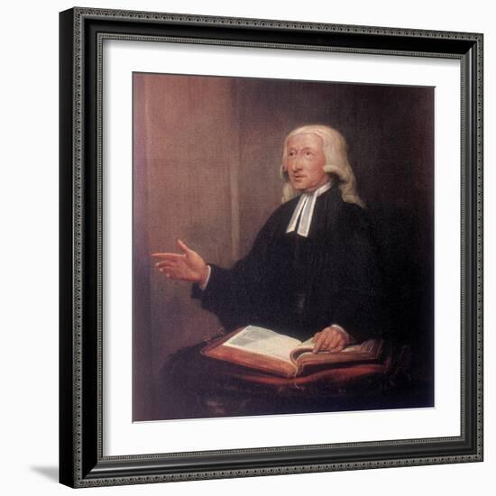 John Wesley, 18th Century English Non-Conformist Preacher-William Hamilton-Framed Giclee Print