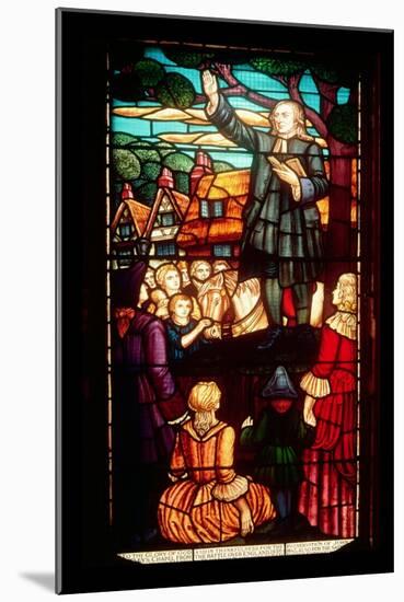 John Wesley Preaching the Gospels in England, circa 1890-null-Mounted Giclee Print